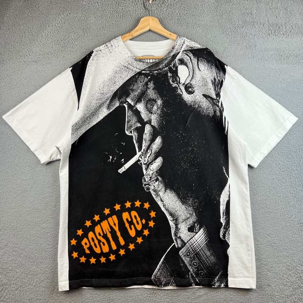 Post Malone Big Ass Stadium Tour T-Shirt Mens XXL White Posty Co Graphic Tee